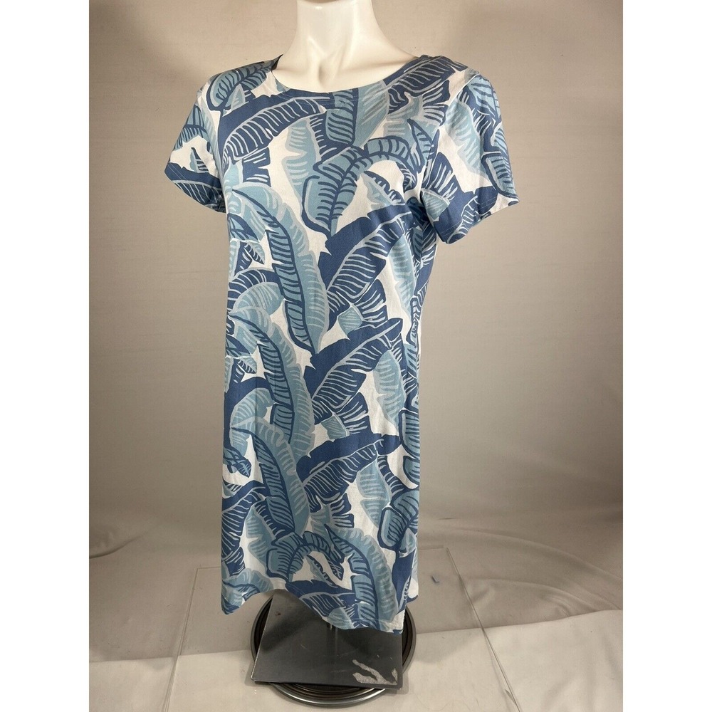 Sail To Sable Womens Small Dress Blue White Preppy Coastal Summer
